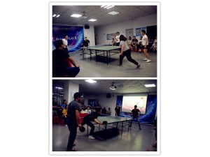 奮力拼搏，一決高下——“乒乓球運動(dòng)賽”